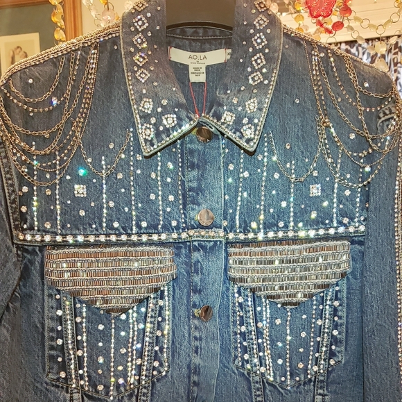 Alice & Olivia Denim Jacket - Picture 7 of 8